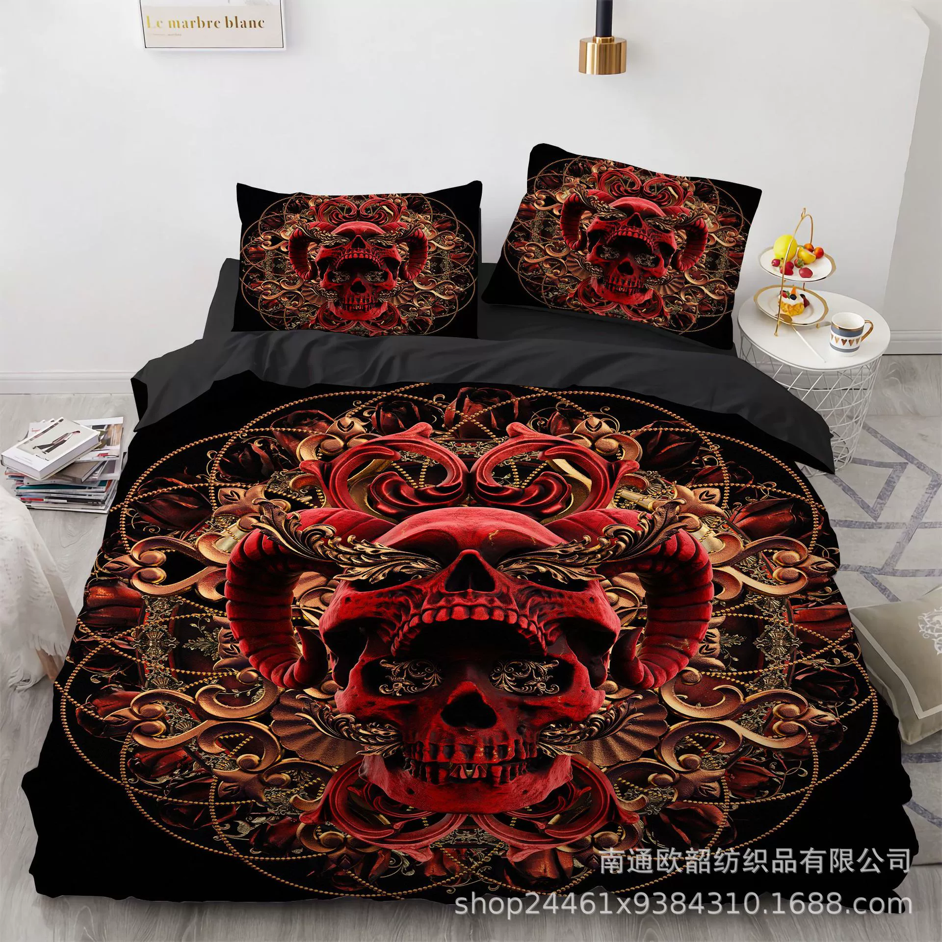 Set, bedspread, duvet cover, wish, Amazon, 3D, 3 piece set