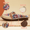 Straw ethnic casual footwear, 2023 collection, ethnic style