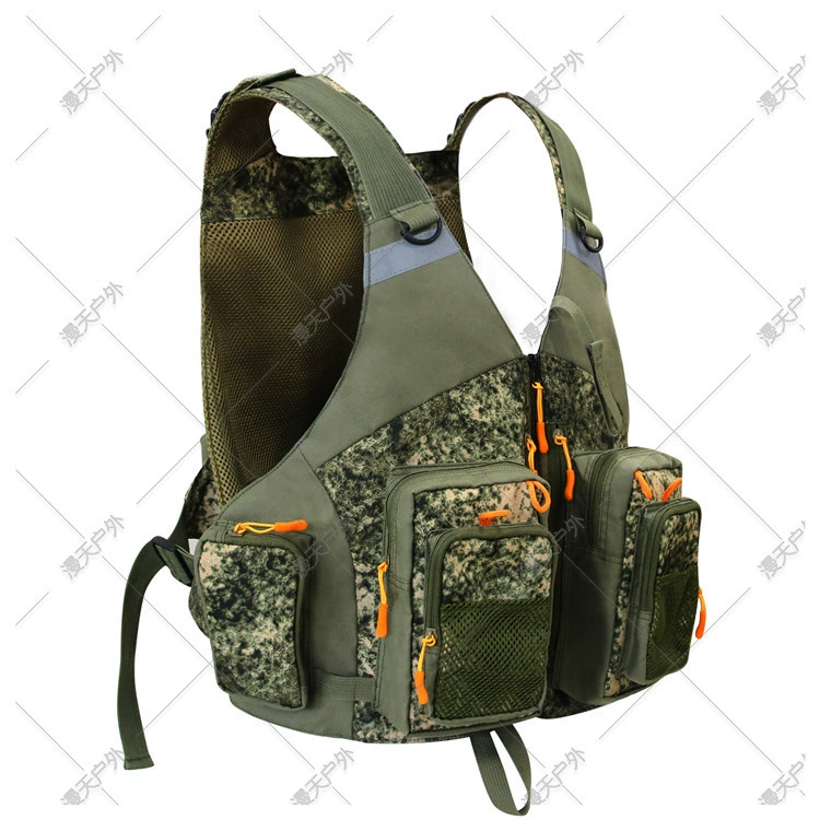 Трансграничный новый уличный жилет Luya Fishing Vest с несколькими карманами Жилет директора защитный жилет тренировочный костюм