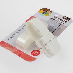 2024 Japanese style simple long lock child safety protection adhesive drawer lock infant safety protection supplies