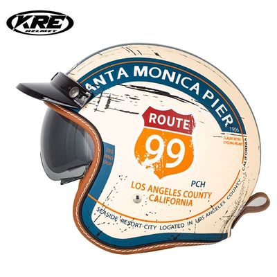 New Retro Motorcycle Helmet Summer — Motorcycle Safety Supplies