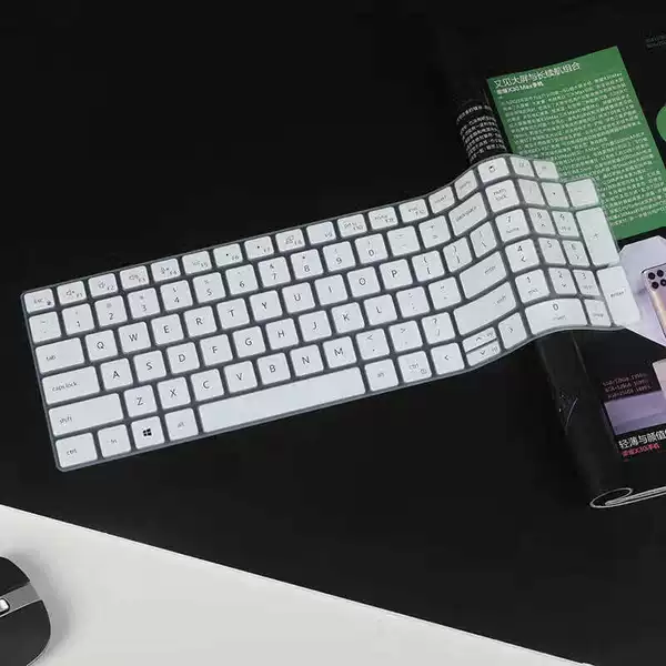 Semi-transparent white keyboard membrane
