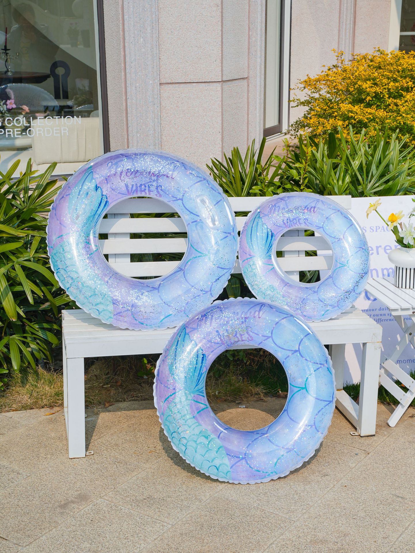 210g Weight Swim Ring Type of Swimming Accessories 1 Piece Quantity PVC Material Color Block, Solid Color Pattern Kid'S Gender Cute Style Cute Color Block Solid Color PVC Swim Ring Swimming Accessories 1 Piece 5