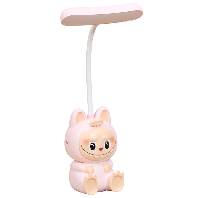 Caricatura Labbu dormitorio de escritorio lámpara de cabecera USB recargable dormitorio niños sueño luz de noche regalos de actividad