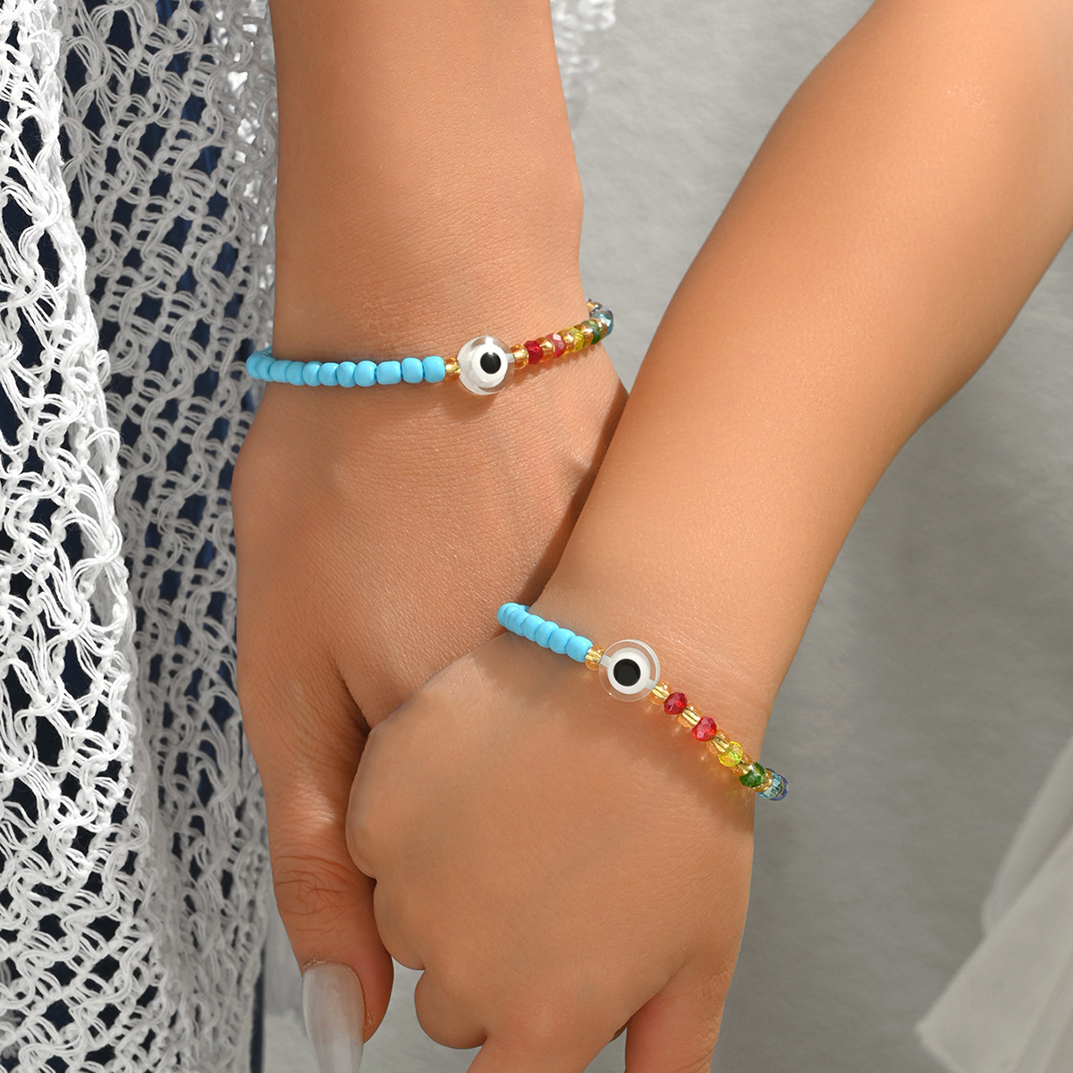 Lucky Evil Eye Red String Bracelet Protection Beaded Jewellery_voghion.com
