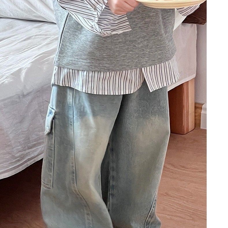 Nuevos pantalones de primavera y otoño para niños, pantalones de primavera para niños, pantalones casuales fritos de moda, pantalones sueltos de moda image 4