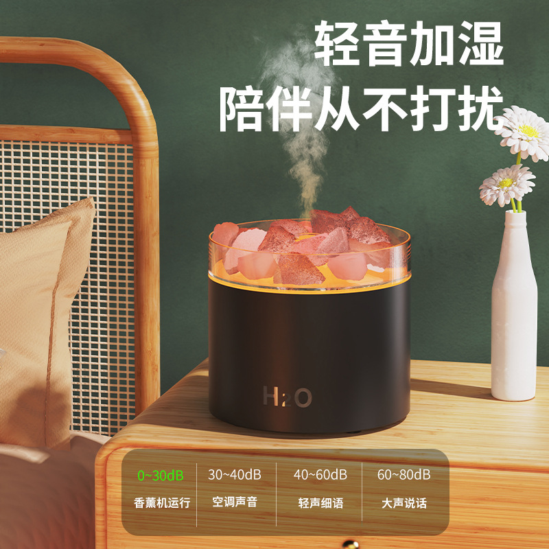 跨境石晶岩香薰机家用办公精油扩香喷雾加湿氛围灯小型香薰机批发|undefined