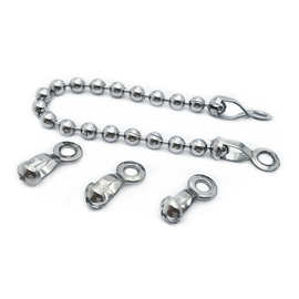 304不锈钢珠链扣花篮扣 2.4-10mm吊篮扣 珠链连接器五金饰品配件