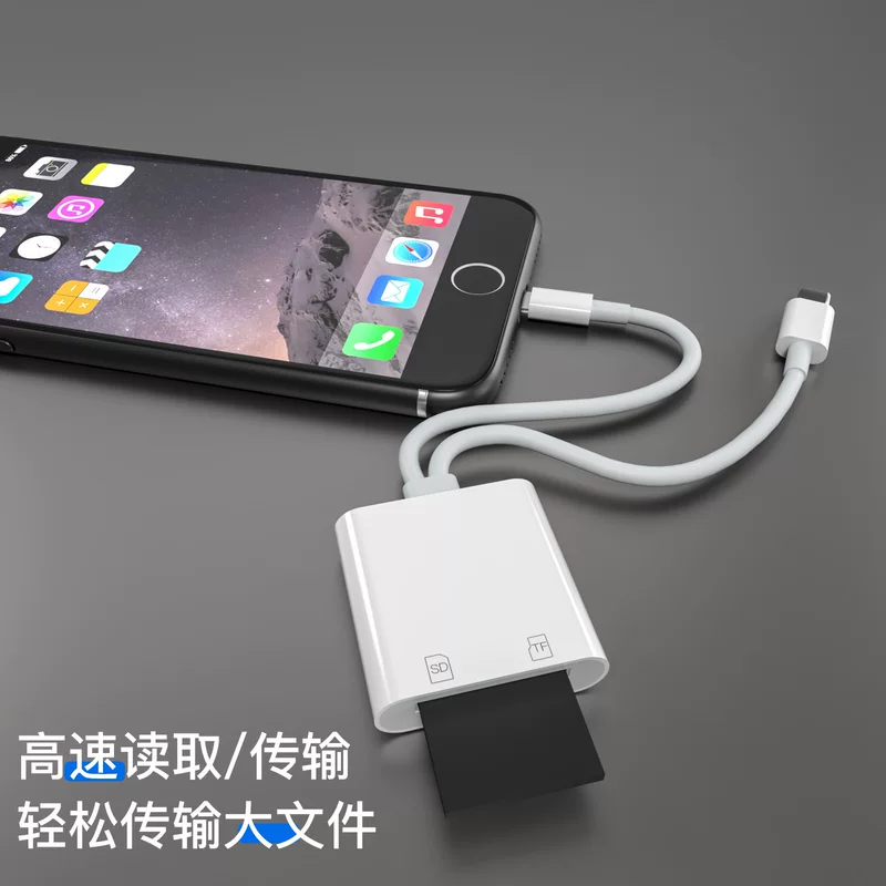 Applicable to Apple Android Huawei Double-headed card reader SD card mobile phone OTG multi-combined Type-C card reader cross-border