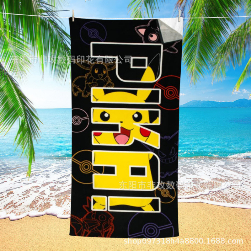 Amazon hot custom printed Hello Kitty and friends super soft bath towel_swimming pool_beach towel,