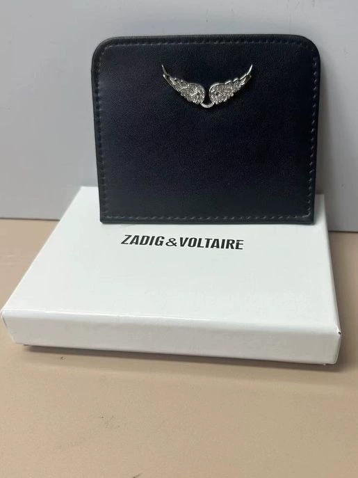 Кардхолдер (Zadig & Voltaire) с крыльями, компактный многофункциональный женский кошелёк