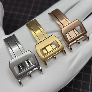 Suitable for iw Baitao Fino Portuguese Seven-day Chain Foldableing Buckle Strap Buckle 18mm Stainless Steel Butterfly Buckle Belt Buckle