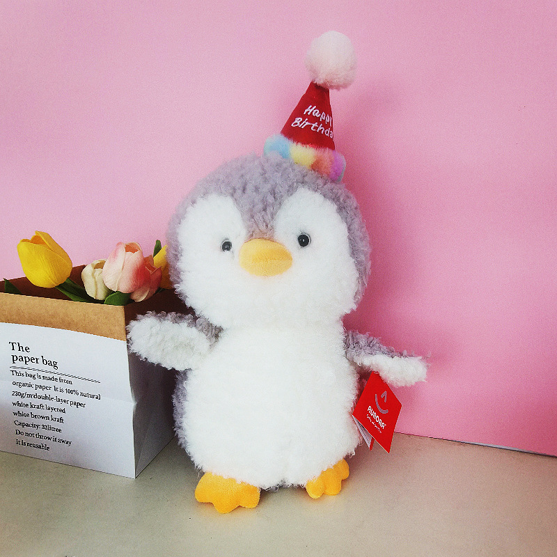 Lindo ulura cumpleaños pingüino muñeca juguete de peluche Navidad decoración regalo femenino al por mayor