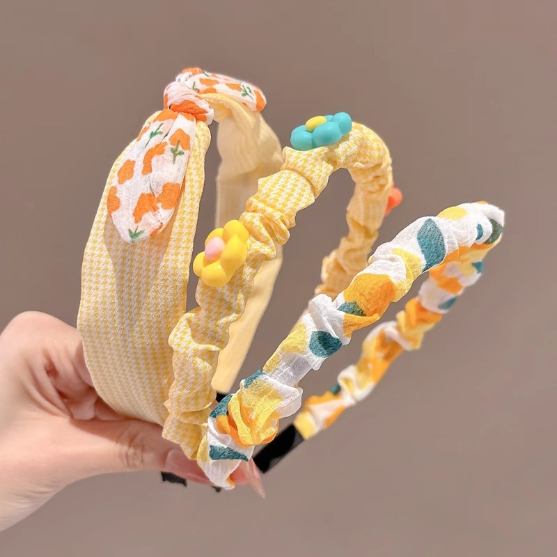 Hermosos bandas de cabello de dibujos animados para niños de alta presión cranial bandas de cabello niñas bebés coloridos con dientes antideslizantes no estrangulación