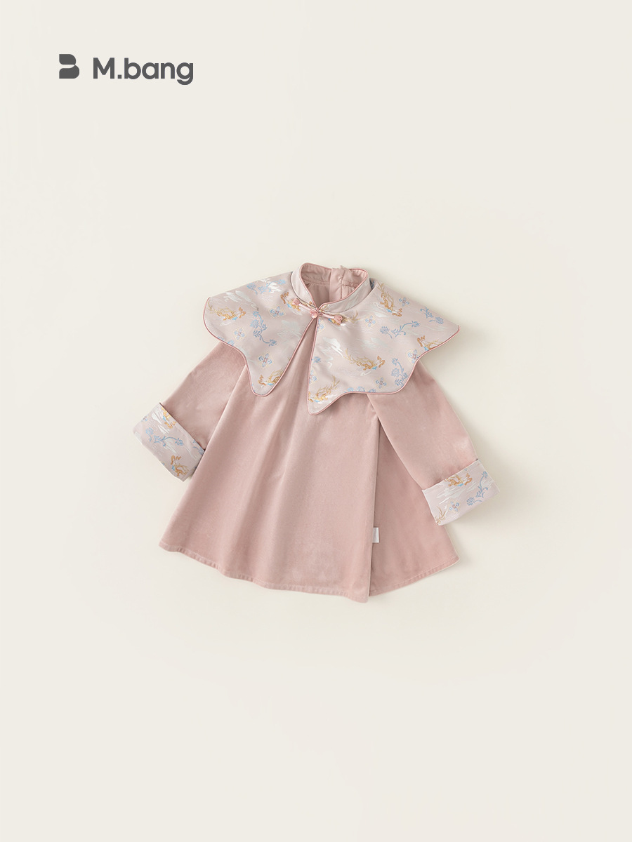 Youbao ropa infantil de niñas nuevo vestido chino otoño nuevo vestido de aniversario de bebé vestido de princesa vestido de estilo nacional image 3