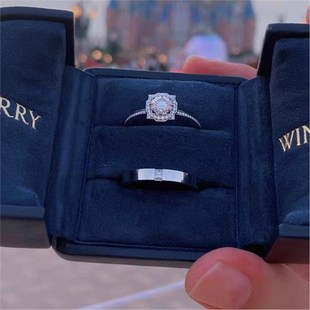 Simulation couple diamond rings, wedding rings, confession, wedding proposal ceremony, prop rings, Valentine's Day gift