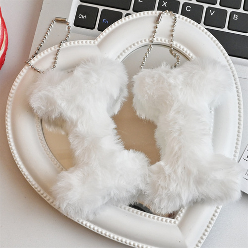 ins plush bone pendant cute creative doll student couple school bag car key chain pendant pendant