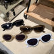 New ladies narrow frame sunglasses ins wind small frame future technology sense cat's eye sunglasses sunshade sunglasses wholesale