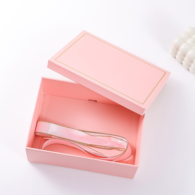 Caja de regalo plegable, arco, caja de regalo de cumpleaños, caja de regalo de cinta de una pieza, caja de embalaje de regalo transfronteriza