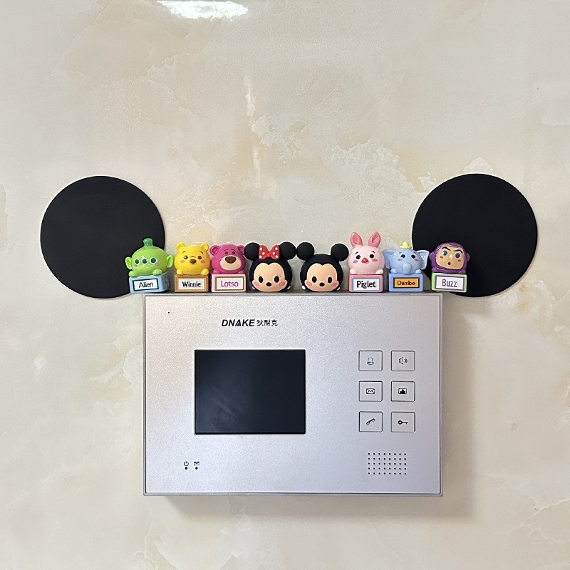 玄関ビデオドアベル装飾装飾品インターホン電話スイッチリビングルームの壁スクリーンアクセサリークリエイティブな変身|undefined