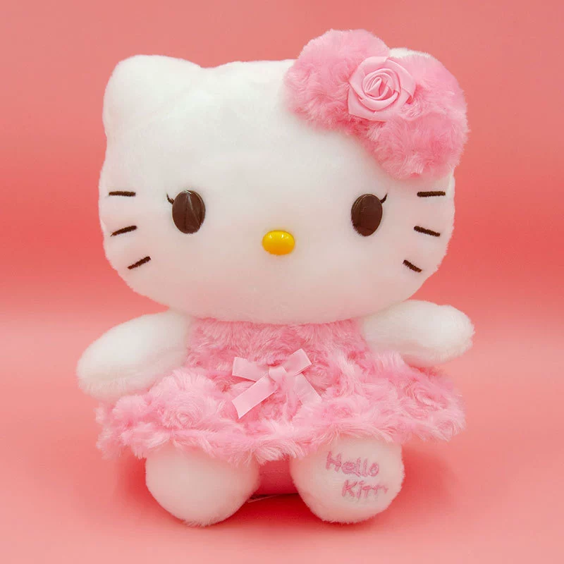 Плюшевая игрушка Sanrio My Melody & Kuromi, лицензированная плюшевая подвеска-куколка 16–30 см и сидячая плюшевая кукла