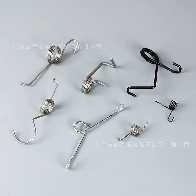 扭簧不锈钢304 扭力扭转V型弹簧 发夹夹子垃圾桶左右扭转弹簧批发
