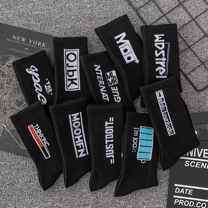 Klein calcetines de moda azul calcetines grandes C Placa de ajedrez estudiante de cuadros ins calcetines de moda a media pierna calcetines largos de otoño e invierno