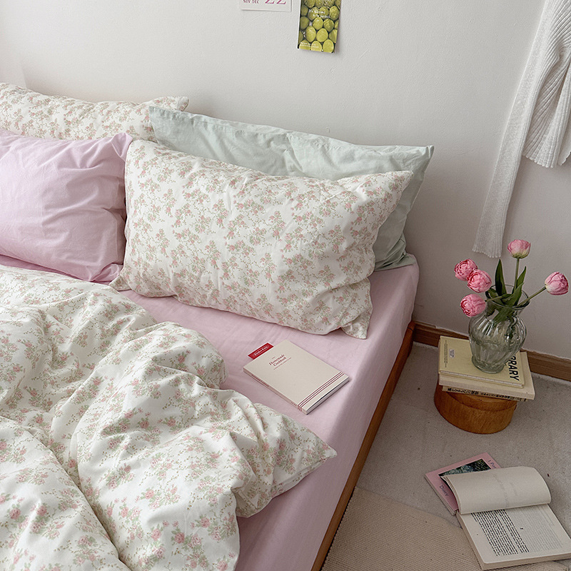 薄荷蔷薇【枕套碎花+baby粉】