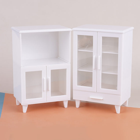 1:12 doll house mini furniture model scene modern white accessories cabinet cabinet children play house toys