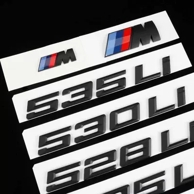 Car logo — in glossy or matte black