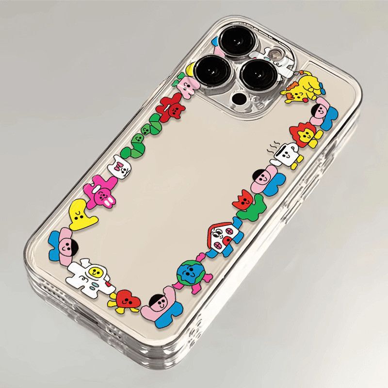 Handle Villain Suitable for Apple 16Plus Mobile Phone Case Iphone15 New 14Romax/13/12/11 Transparent