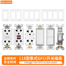118��̩Ҏ����©��̩ʽGFCI�_�P����15A̩��Խ��һλ��λ��λ�_�P