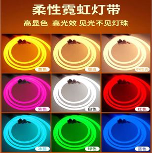 360 Degree Round Flexible Light 220V Neon Outdoor Waterproof Light with Home Decoration Engineering Advertising Sign Led Line Light