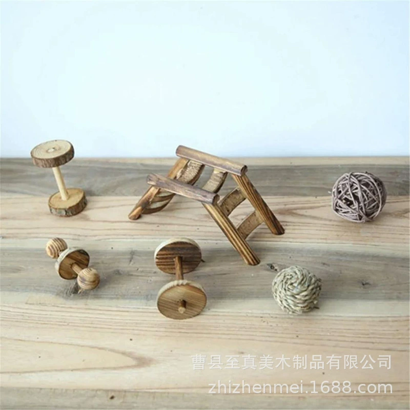 Хомяк деревянная лестница хомяк ежедневные принадлежности деревянные игрушки для домашних животных принадлежности для фитнеса