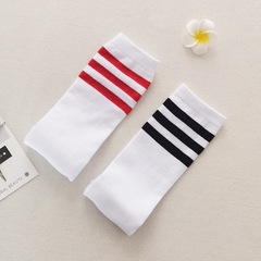 Children's Spring and Autumn Thigh High Socks Summer Thin Boys and Girls White Long Socks Football Socks Kindergarten Primary School Socks