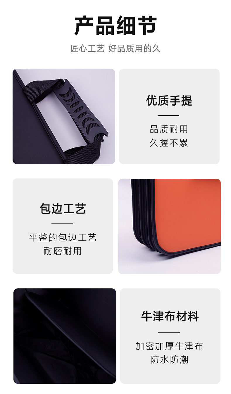 Large Multifunctional Car Storage Box, Car Trunk Miscellaneous Storage Box, Foldable Car Leather Storage Box
