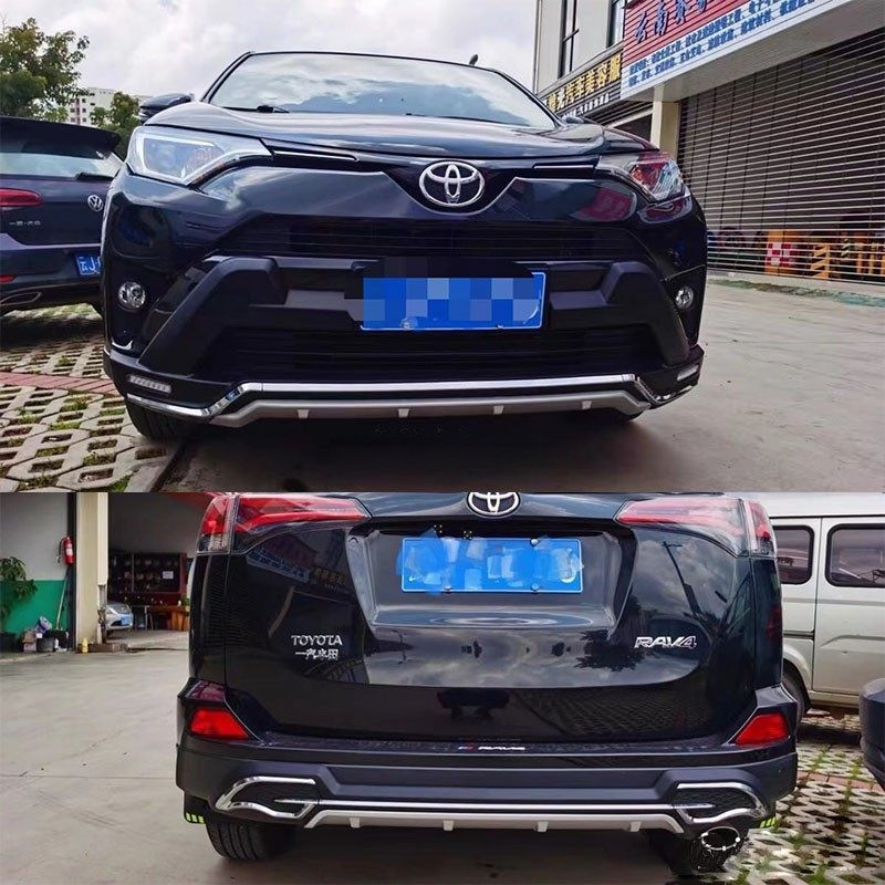 Suitable for 09-19 Toyota Rav4 Bumpers, 20-24 Rav4 Bumper Guards, Anti-Collision Bars, Modified Front and Rear Bumpers