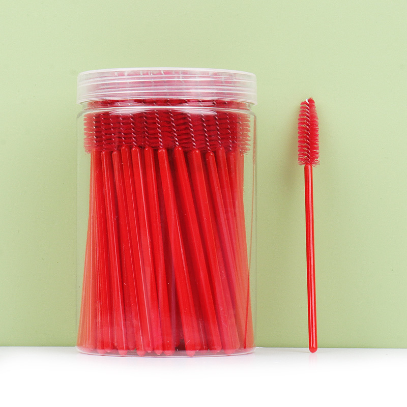 Venta al por mayor desechables barril cepillo de pestañas maquillaje cepillo de maquillaje herramienta portátil espiral pestañas peine rizador de pestañas