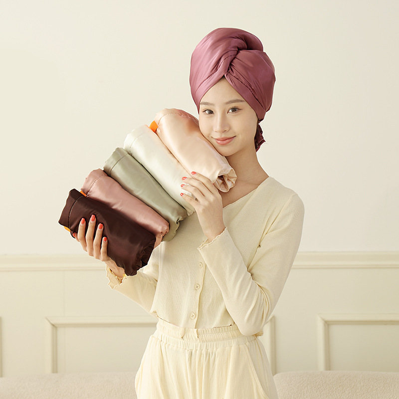 Satin Hair Drying Cap for Women, Super Absorbent, Quick-Dry, No Need for Blow-Drying, Silk Head Wrap, 2025 New Model, Thickened Hair Towel Satin Hair Drying Cap for Women, Super Absorbent, Quick-Dry, No Need for Blow-Drying, Silk Head Wrap, 2025 New Model, Thickened Hair Towel