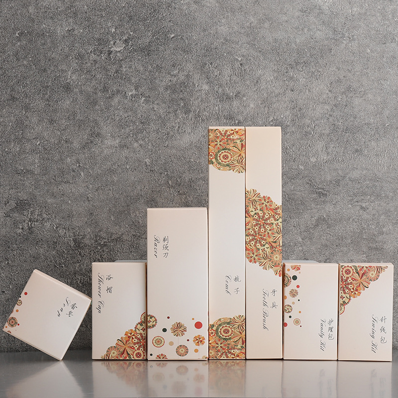 Hotel Disposable Washing Set Carton Carton Carton Boxed Disposable Toothbrush Shampoo Dental Comb Hotel Supplies