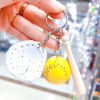 Baseball keychain, pendant, gloves, cotton swabs, set, Birthday gift, 3 piece set, wholesale