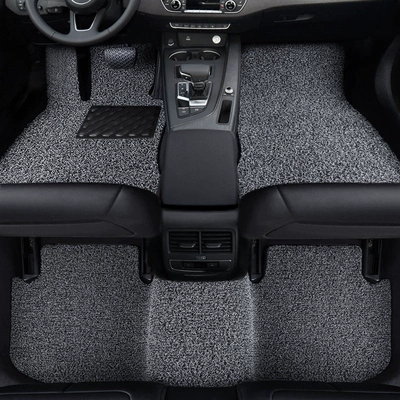 Universal Foot Pad – side single-piece car foot mats - five-piece-set21mm-thickened-black-and-gray