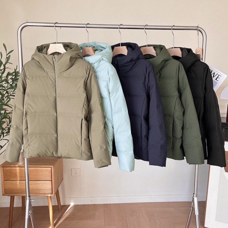 Japanese Men's Seamless down Hooded Jacket down Jacket Warm Jacket 24 Autumn and Winter New Thickeneded 470077