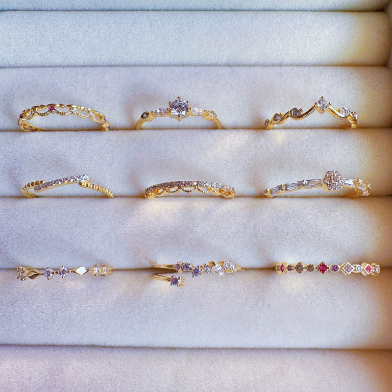 Elegant Japanese Style Designer Stacking Ring For Women Luxury_voghion.com