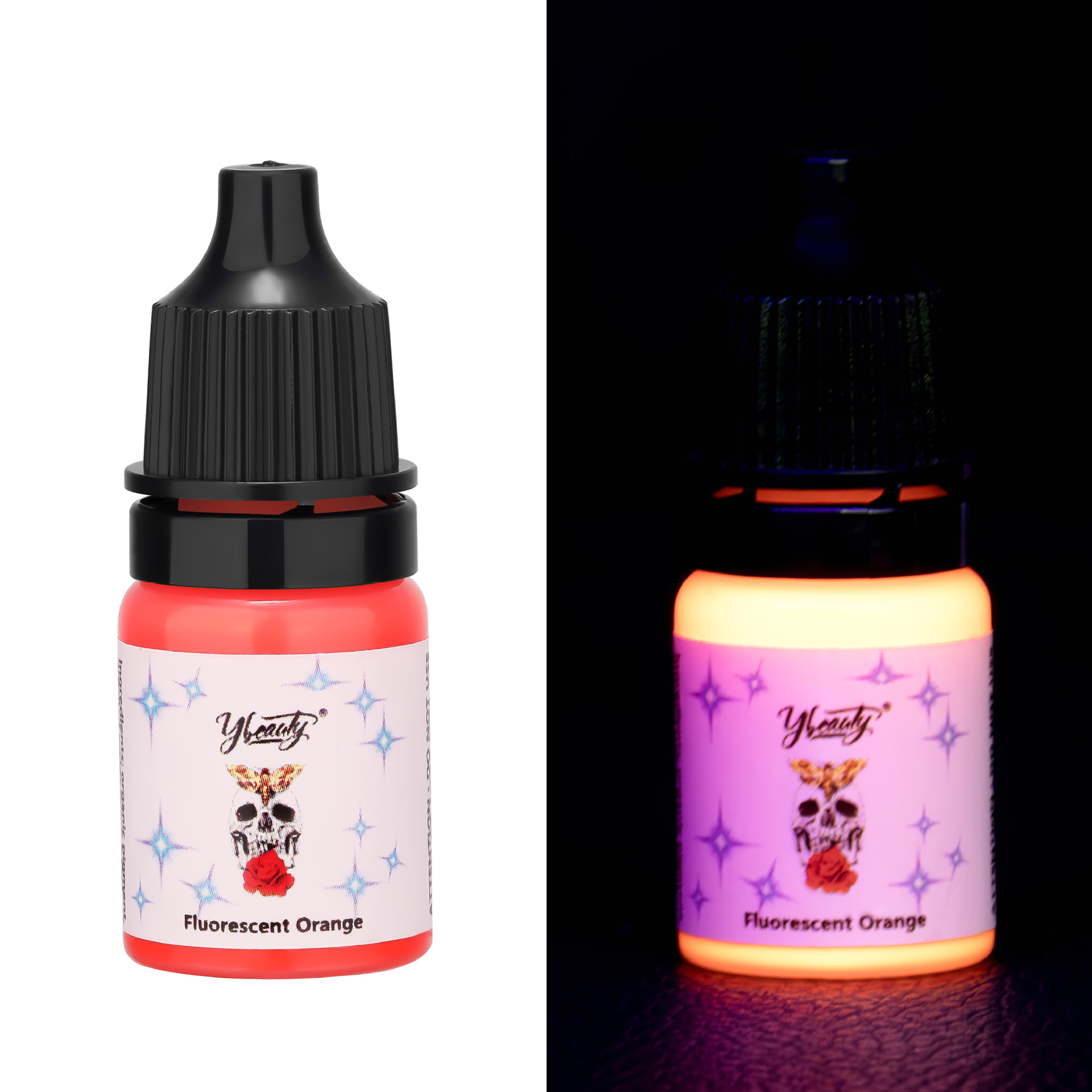 Tinta para tatuajes, pigmento de color para tatuajes 5ml/15ml, tinta fluorescente certificada por la FDA, certificación transfronteriza. image 8