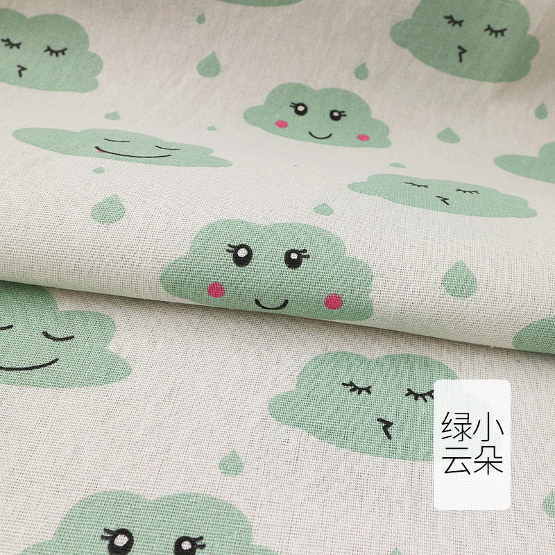 tela de lino de algodón tela de mesa cortina tela de tela de tela sofá tela hecha a mano procesamiento de tela