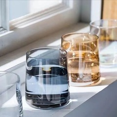 シンプルな水カップホテル民宿うがいカップ透明グラス家庭用インスタ風ウイスキーグラスクリエイティブカップ
