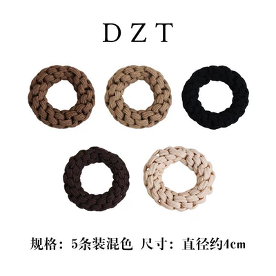 High Ponytail Hair Tie for Women, Non-Slip, High Elasticity, Durable, Does Not Damage Hair, Rubber Band Hair Accessory (Saç üçün rezinlər) - mixed-color-five-pack