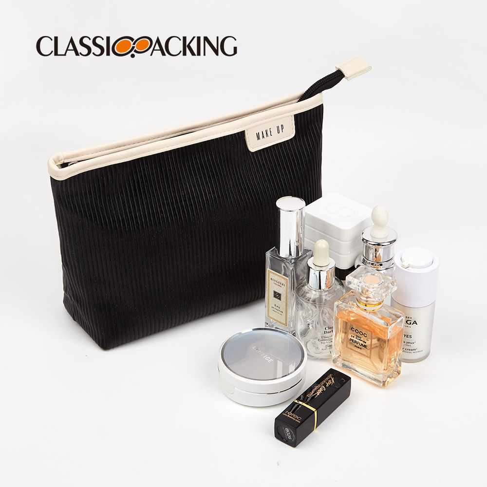 Bolsa de almacenamiento de gran capacidad al por mayor de fábrica, bolsa de almacenamiento para productos para el cuidado de la piel, bolsa de cosméticos portátil para viajes de negocios, logotipo impreso