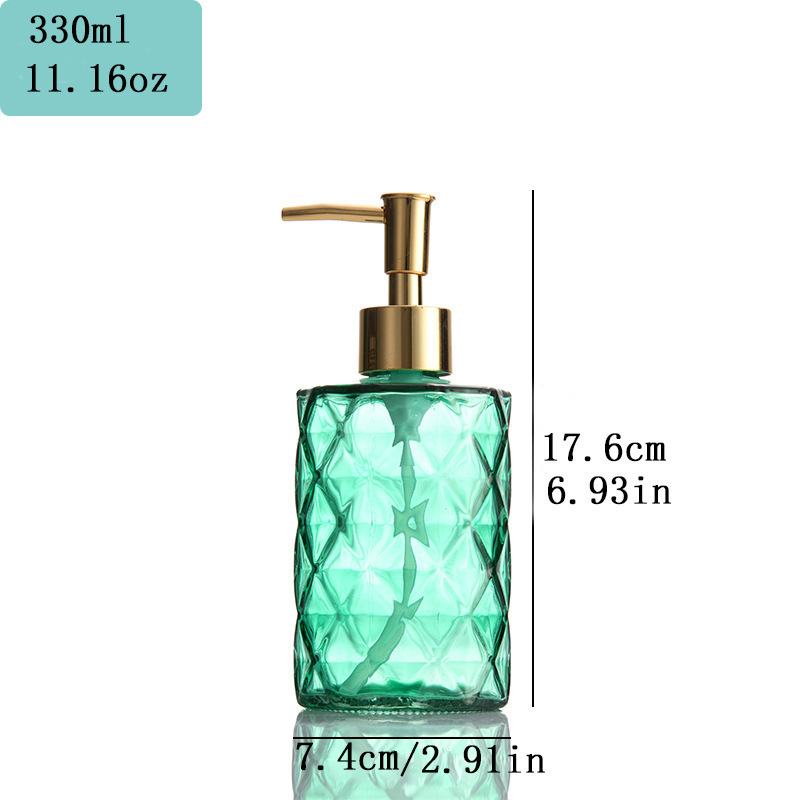 Botella de desinfectante de manos de comercio exterior botella de desinfectante de manos de alta calidad botella de vidrio 500ml botella vacía champú líquido de baño botella dividida